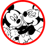 Mickey and Minnie Mouse coloring page