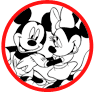 Mickey and Minnie Mouse coloring page