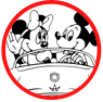 Mickey and Minnie Mouse coloring page
