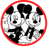 Mickey and Minnie Mouse coloring page