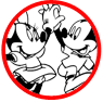 Mickey and Minnie Mouse coloring page