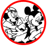 Mickey and Minnie Mouse coloring page