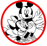 Mickey and Minnie Mouse coloring page
