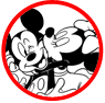 Mickey and Minnie Mouse coloring page