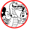 Mickey and Minnie Mouse coloring page