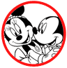 Mickey and Minnie Mouse coloring page