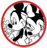 Mickey and Minnie Mouse coloring page
