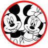 Mickey and Minnie Mouse coloring page