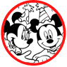 Mickey and Minnie Mouse coloring page