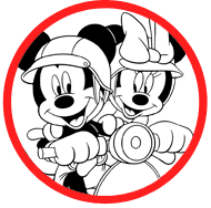 Mickey & Minnie Mouse coloring page