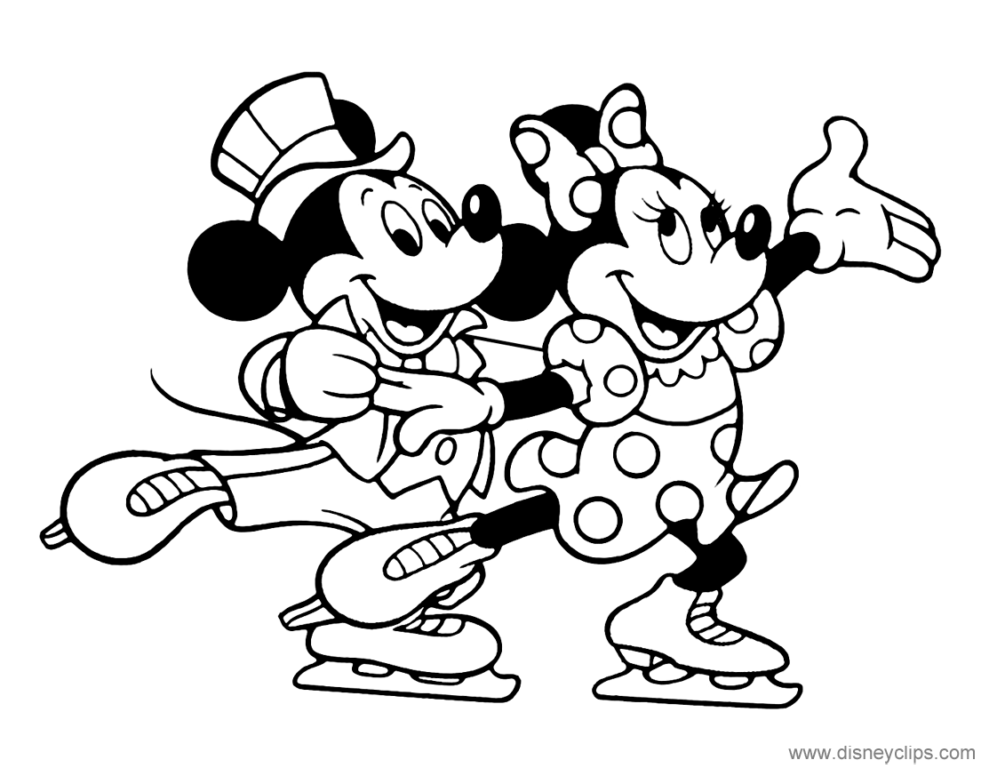 41+ Mickey And Minnie Mouse Coloring Pages Pics Tunnel