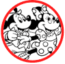 Mickey and Minnie Mouse coloring page