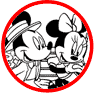 Mickey and Minnie Mouse coloring page