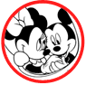 Mickey and Minnie Mouse coloring page