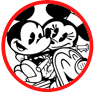 Mickey and Minnie Mouse coloring page