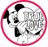 Mickey and Minnie Valentine's Day coloring page