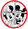 Mickey and Minnie Mouse coloring page