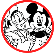Mickey and friends coloring page