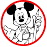 Mickey Mouse coloring page