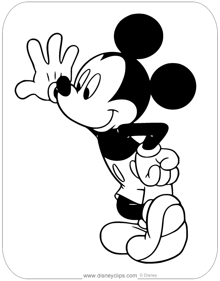 graffiti mickey mouse coloring pages