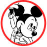 Mickey Mouse exercising coloring page