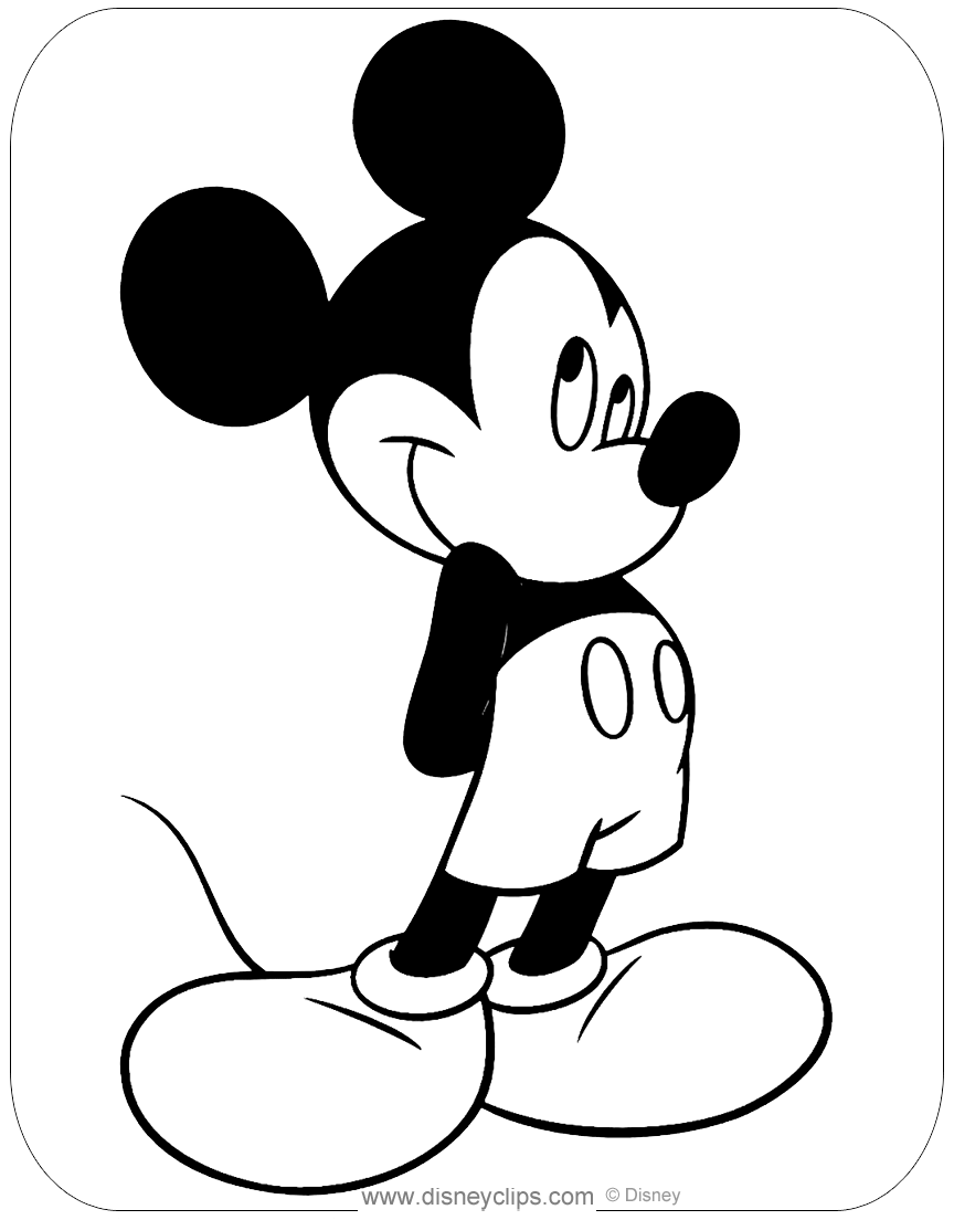 Coloring Pages Disney Mickey : Mickey Mouse Coloring Pages 2