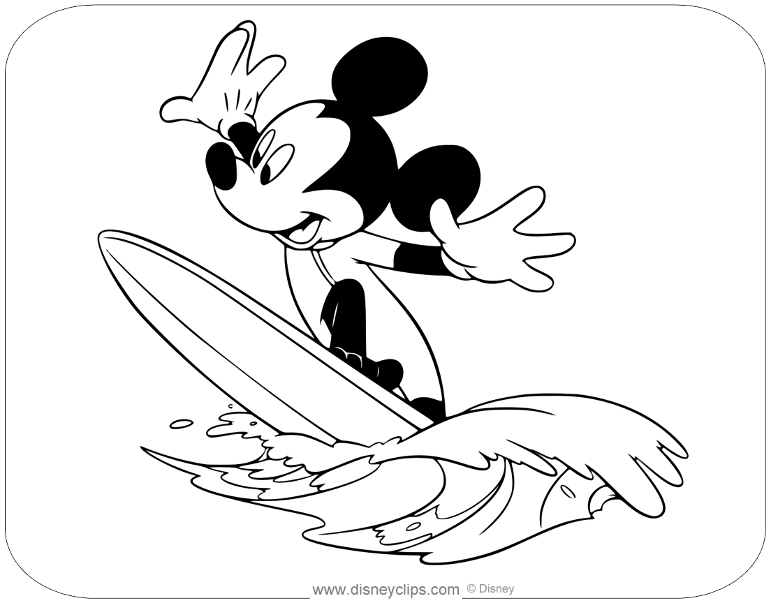Download Mickey Mouse Misc. Sports Coloring Pages | Disneyclips.com