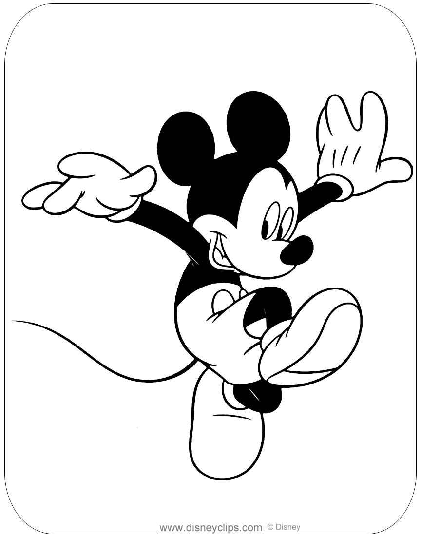 Misc. Mickey Mouse Coloring Pages | Disneyclips.com