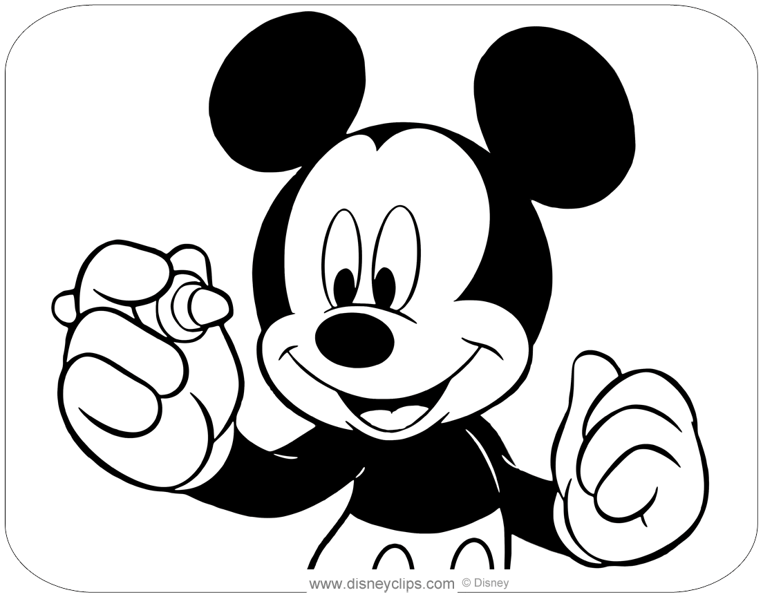 Download Mickey Mouse Coloring Pages Misc Activities Disneyclips Com