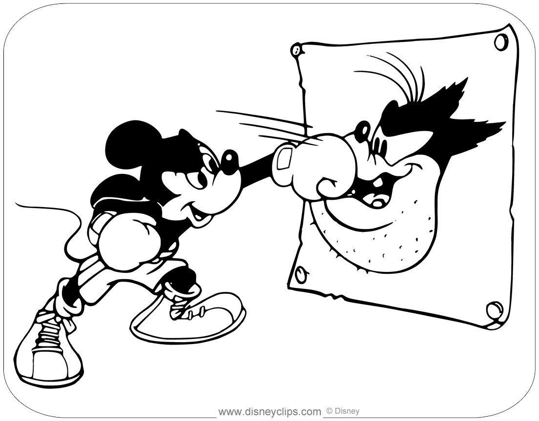 Boxing Mickey Mouse 
