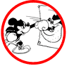 Mickey Mouse boxing coloring page