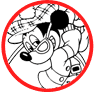 Mickey Mouse golf coloring page
