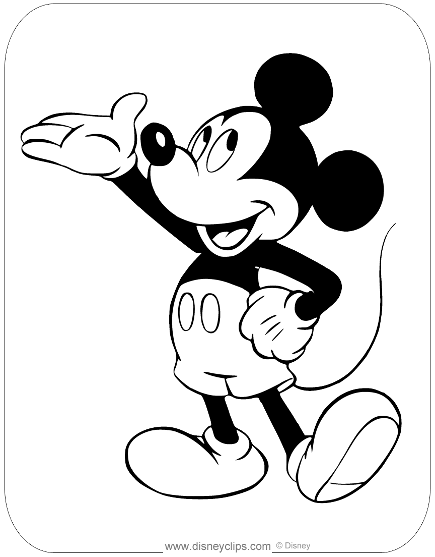 Mickey Mouse Coloring Pages Printables Printable Templates
