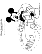 Mickey Mouse dot to dot