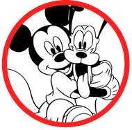 Pluto & Mickey coloring page
