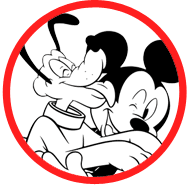 Mickey & Pluto coloring page