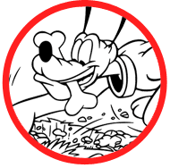 Mickey Mouse & Pluto coloring page