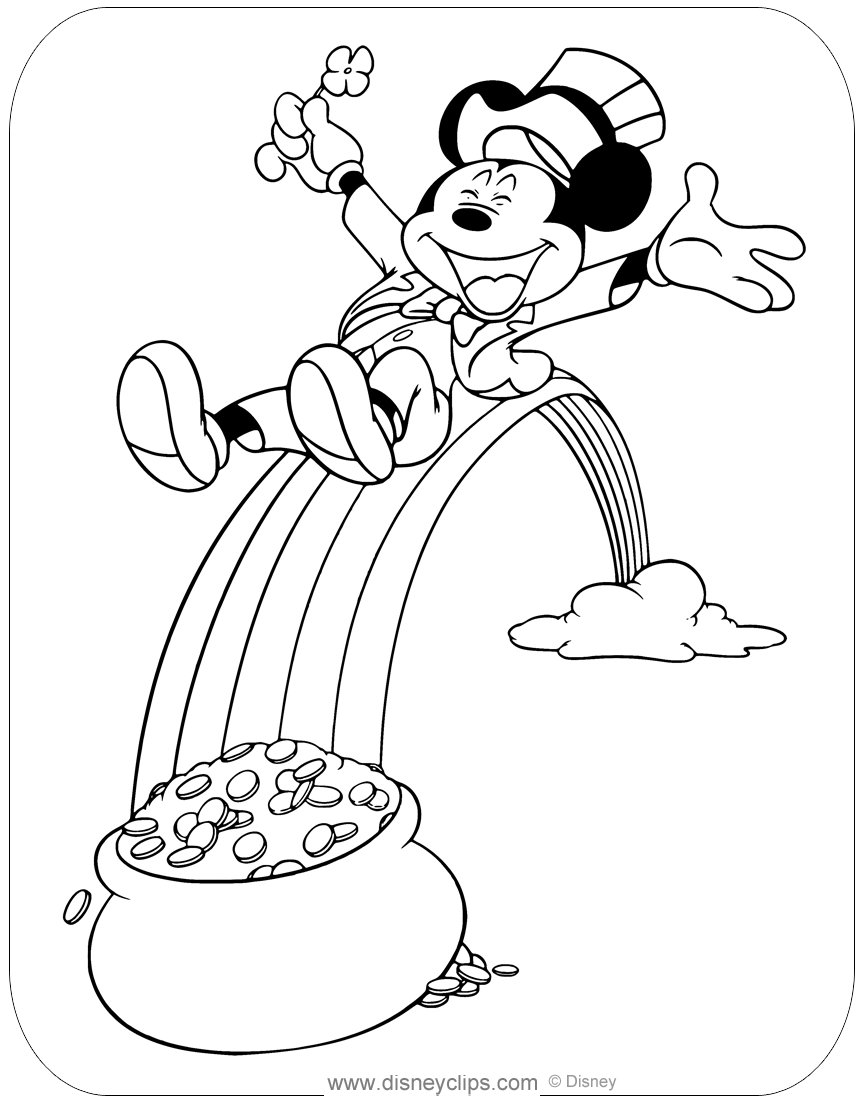 Mickey Mouse Special Events Coloring Pages | Disneyclips.com