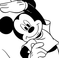 Mickey Mouse coloring page