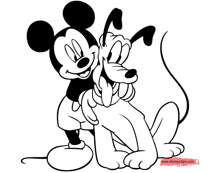 Mickey Mouse Friends Coloring Pages 4 Disneyclipscom