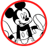 Mickey Mouse and Pluto coloring page