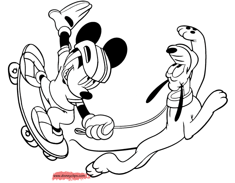 Download Mickey Mouse & Friends Coloring Pages (7) | Disneyclips.com
