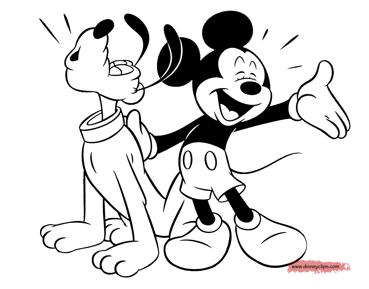 Download Mickey Mouse & Friends Coloring Pages (8) | Disneyclips.com