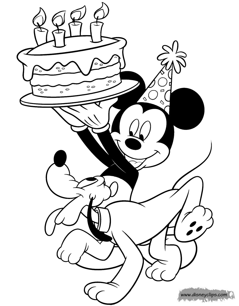 Download Mickey Mouse & Friends Coloring Pages (6) | Disneyclips.com