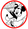 Mickey Mouse and Pluto coloring page