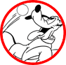 Mickey Mouse and Pluto coloring page