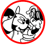 Mickey Mouse, Donald Duck and Goofy coloring page