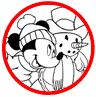 Mickey Mouse winter coloring page