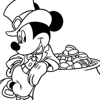 Mickey Mouse St-Patrick's Day coloring page