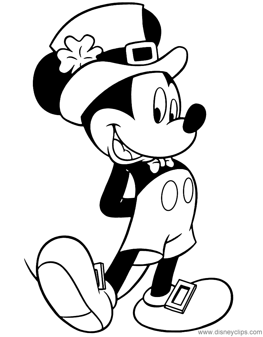 wizard mickey mouse coloring pages